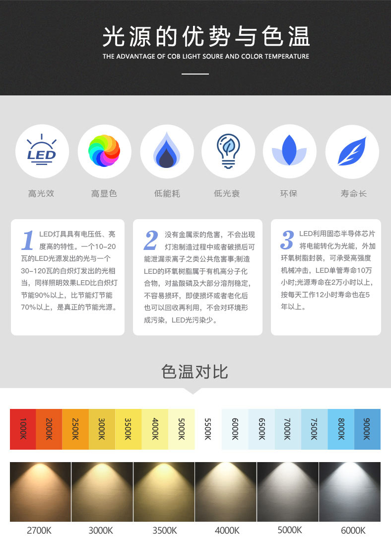 雙色溫60W 12V攝影燈光源 3535/19(圖7)